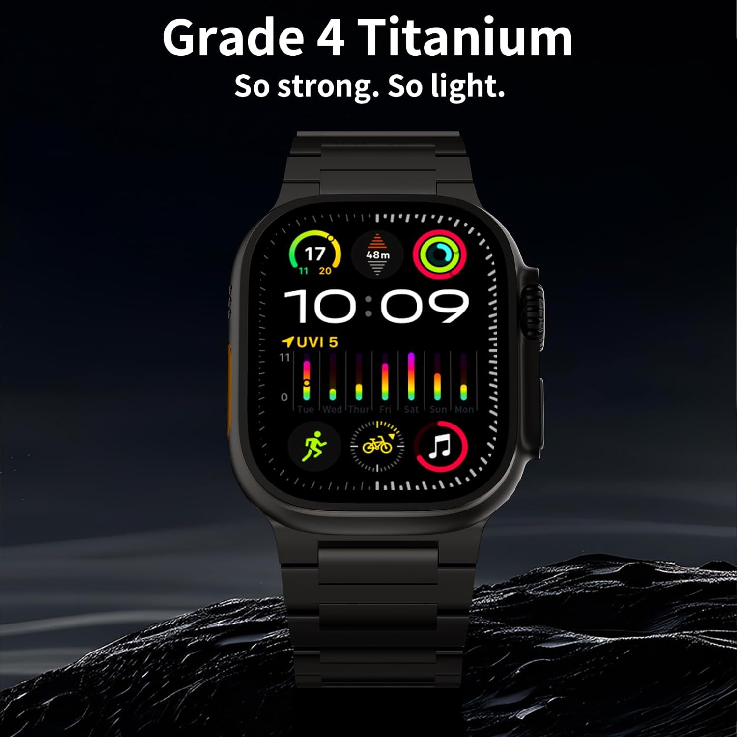 Apple Watch Series 10 GPS+Cellular, 42mm Aluminium Case Sport Band - S/M - obrazek 3